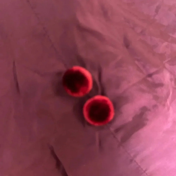 Ruth McCulloch Vintage Red Velvet Drop Waist Long Sleeve Dress - Picture 2 of 11